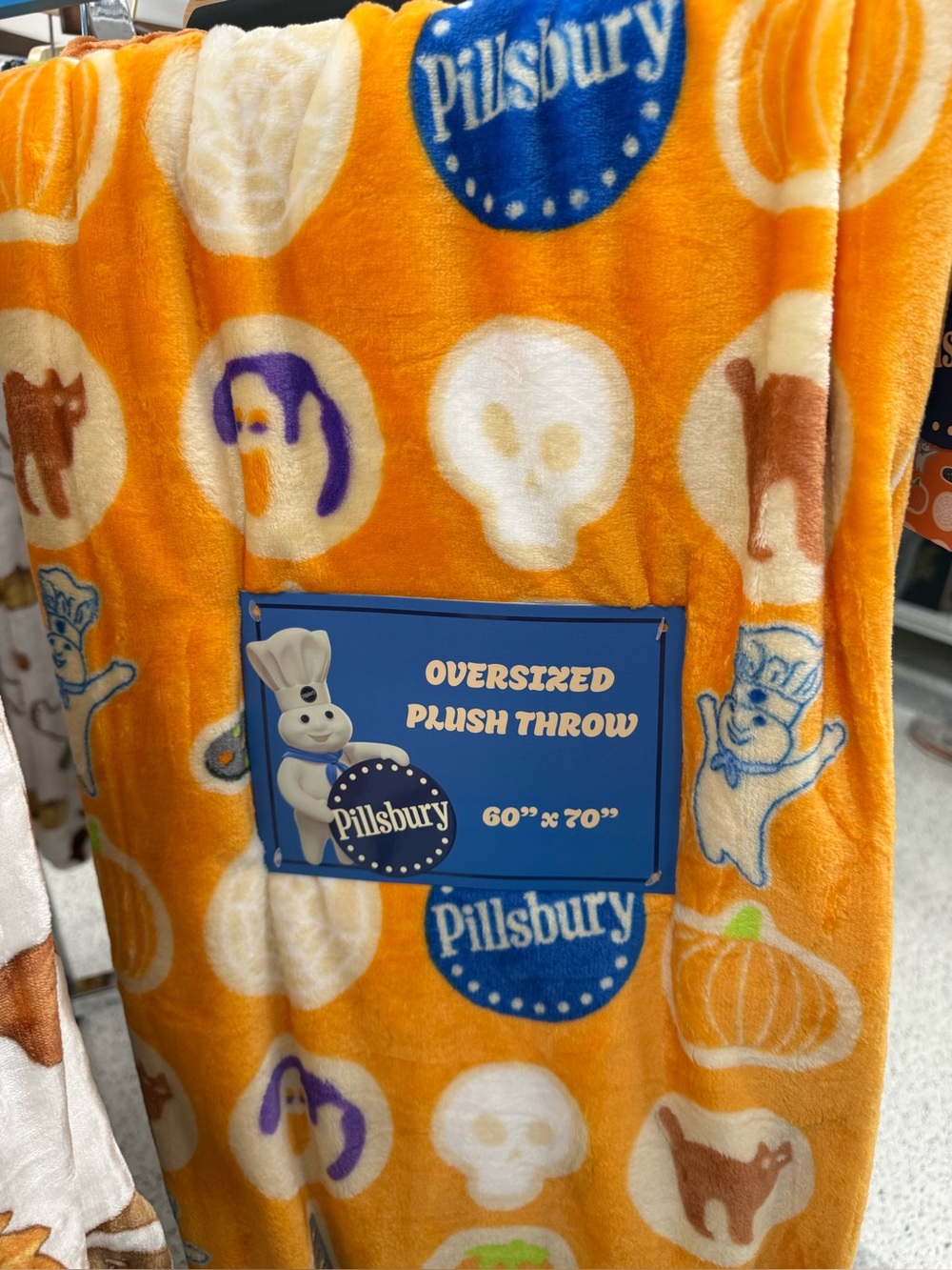 Pillsbury Doughboy Halloween
Oversized Plush Throw Blanket - Orange